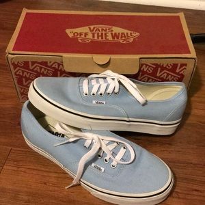 Light Blue Authentic Vans